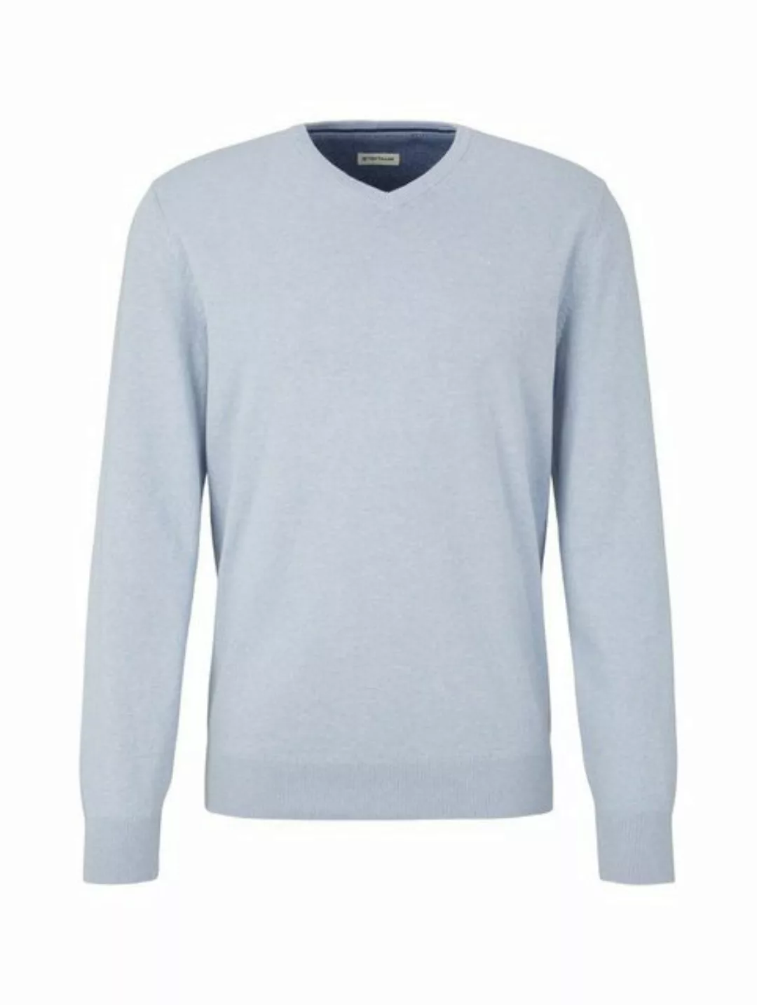 Tom Tailor Herren Rundhals Pullover Basic V-Neck günstig online kaufen