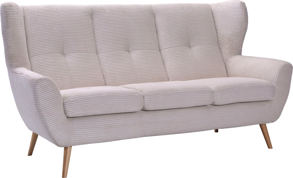 exxpo - sofa fashion 3-Sitzer "ALVESTA, Sofa, Loungesofa", mit Knopfheftung günstig online kaufen