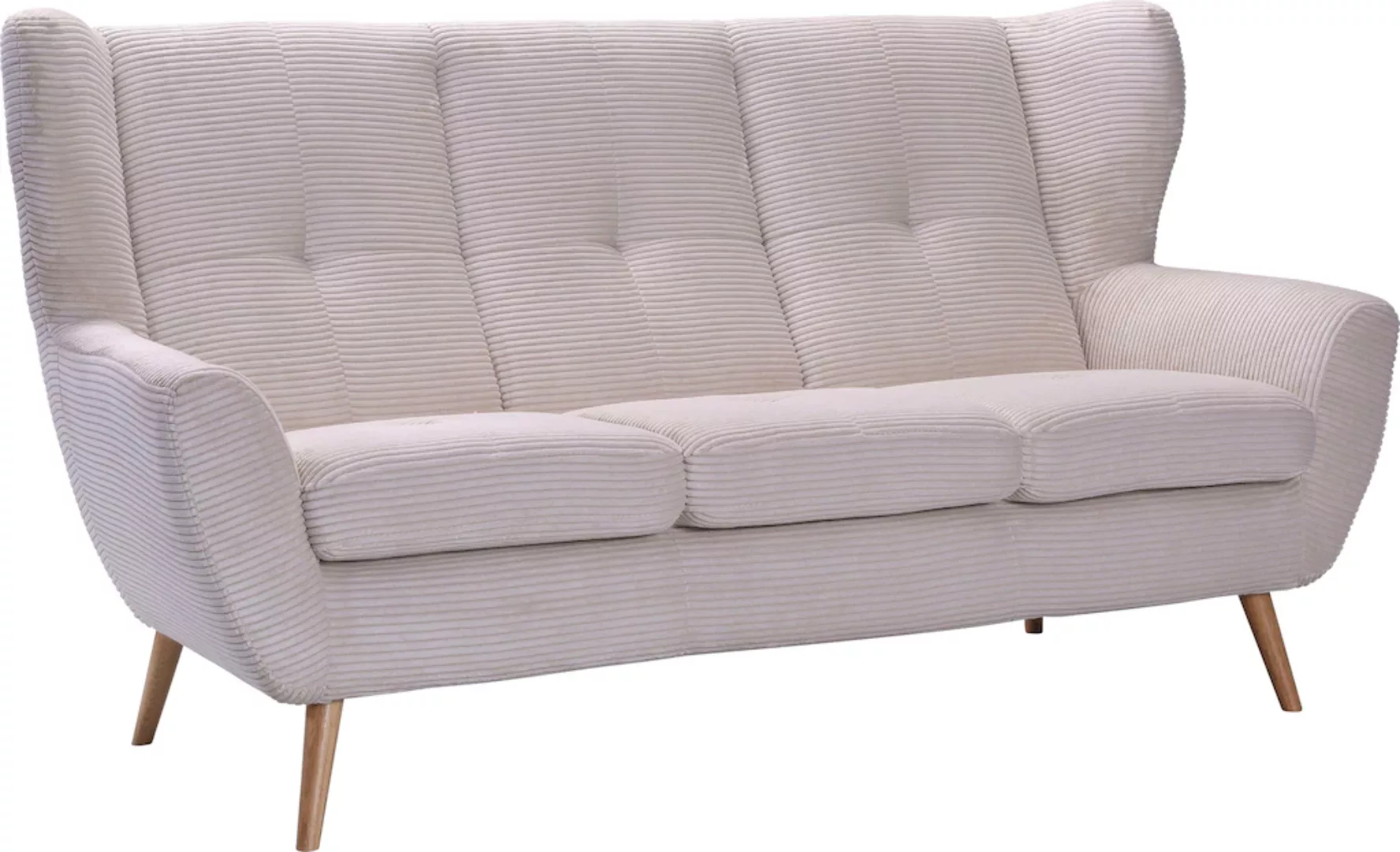 exxpo - sofa fashion 3-Sitzer "ALVESTA, Loungesofa, Küchensofa, hoher Sitzk günstig online kaufen