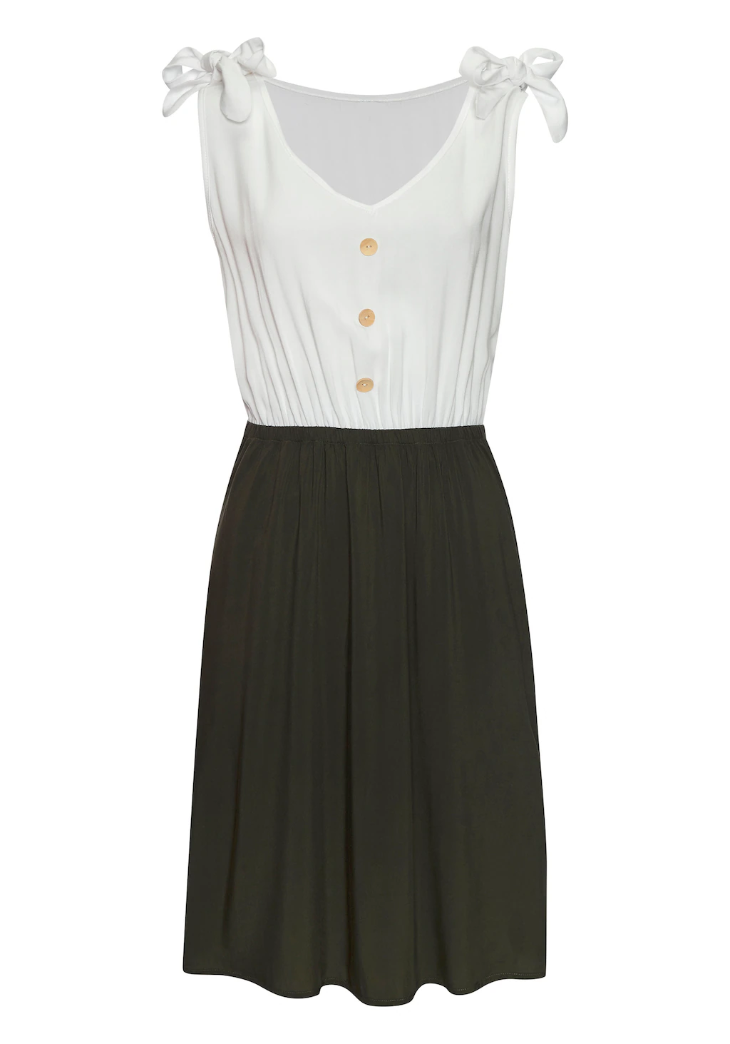 LASCANA Sommerkleid, mit Schleifen, Strandkleid, casual günstig online kaufen