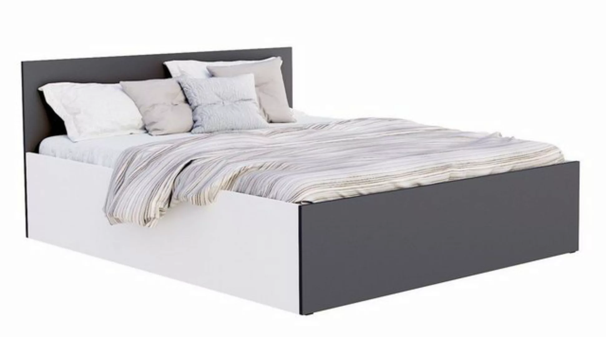 Siblo Bett Napoli (Holzrahmen mit Holzlatten, Bettzeugbehälter), Möbelplatt günstig online kaufen