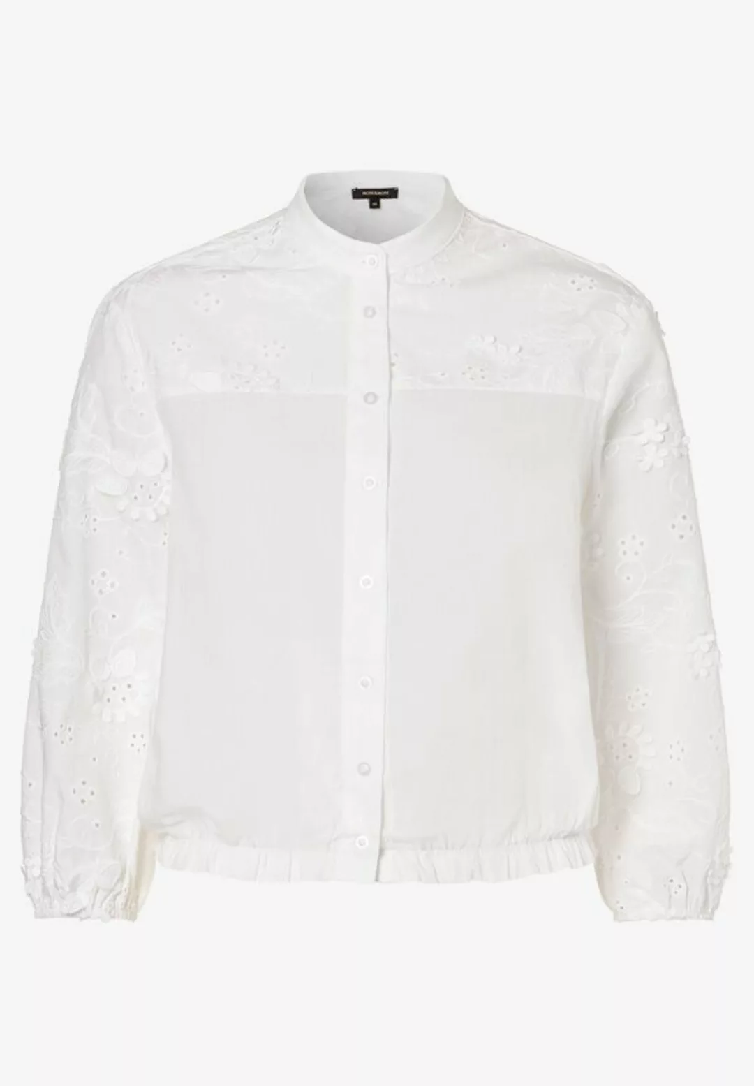 MORE&MORE Klassische Bluse Spitzenbluse günstig online kaufen