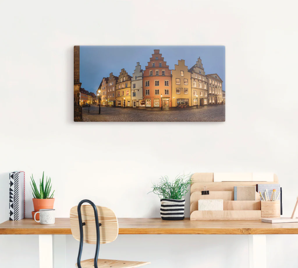 Artland Leinwandbild "Altstadt Osnabrück", Deutschland, (1 St.), auf Keilra günstig online kaufen