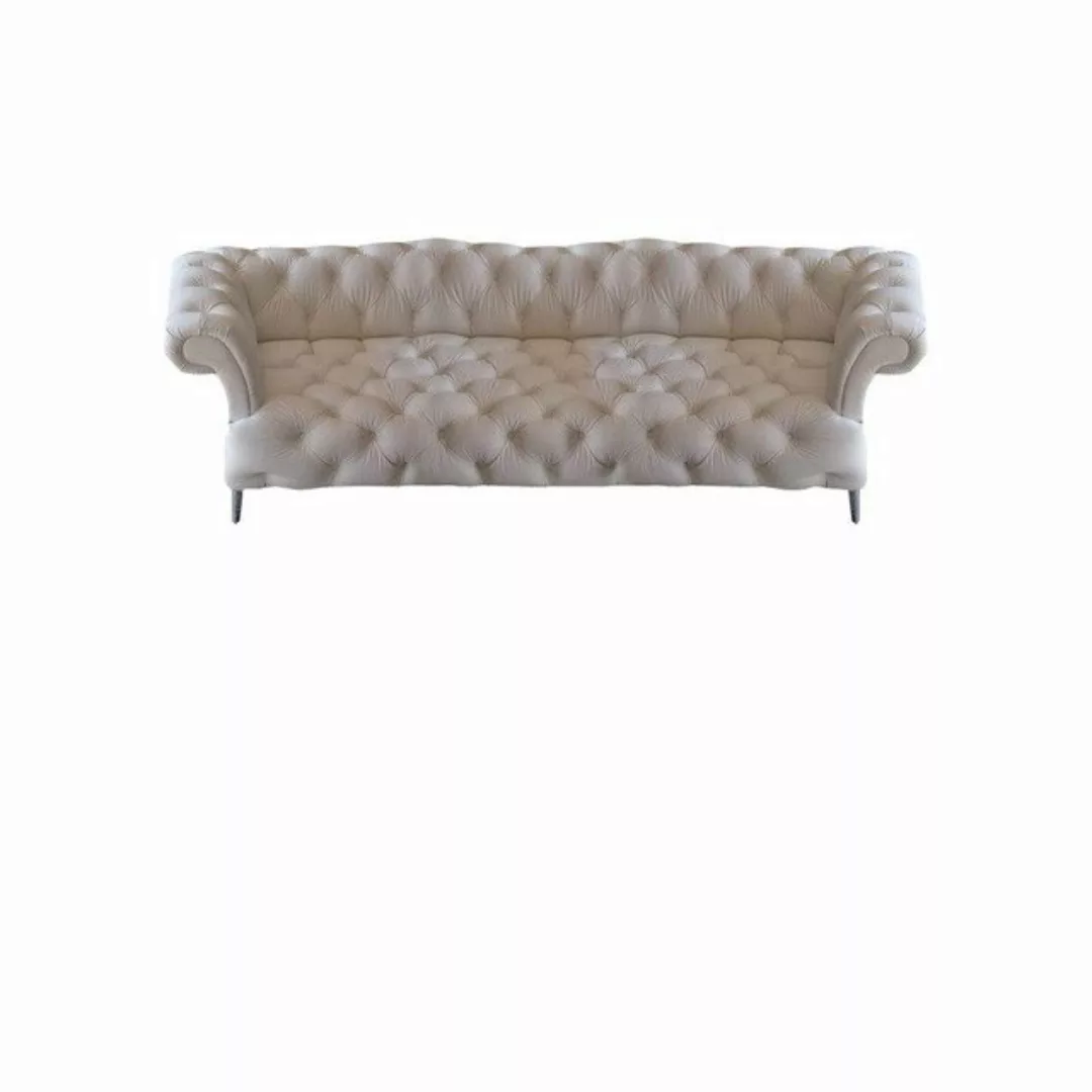 JVmoebel Chesterfield-Sofa Polstermöbel Weiß Ledersofa 2x Sofas Neu Modern günstig online kaufen