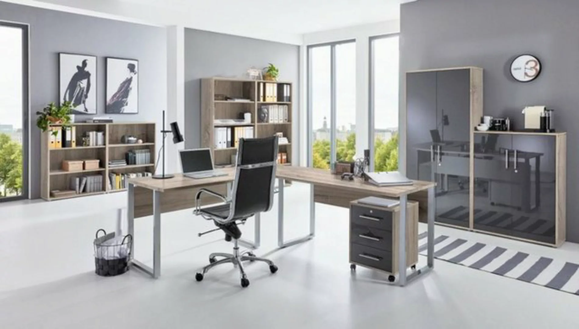 moebel-dich-auf Aktenschrank OFFICE EDITION Set 6 (Büromöbel-Set Aktenschrä günstig online kaufen