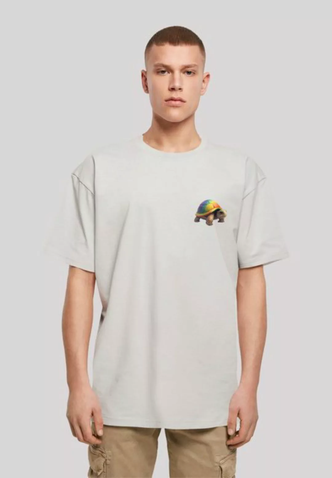 F4NT4STIC T-Shirt Rainbow Turtle OVERSIZE TEE Print günstig online kaufen