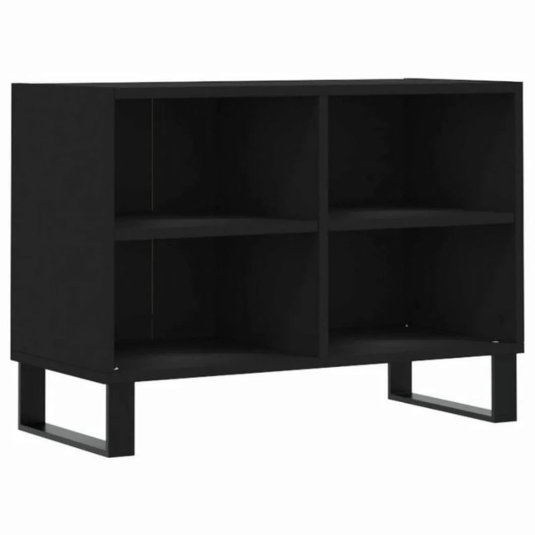 furnicato TV-Schrank Schwarz 69,5x30x50 cm Holzwerkstoff (1-St) günstig online kaufen