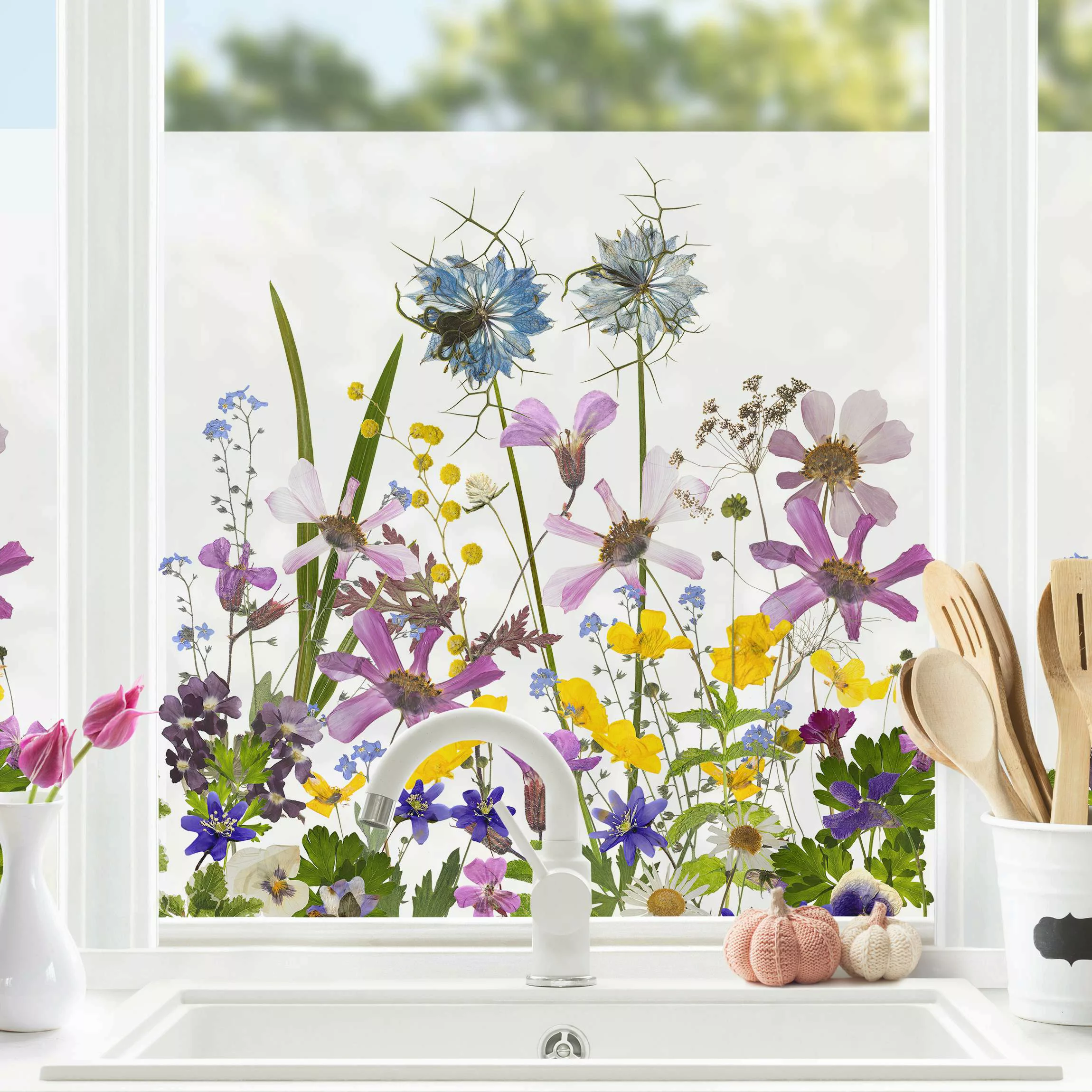 Fensterfolie Duftende Blumenwiese günstig online kaufen