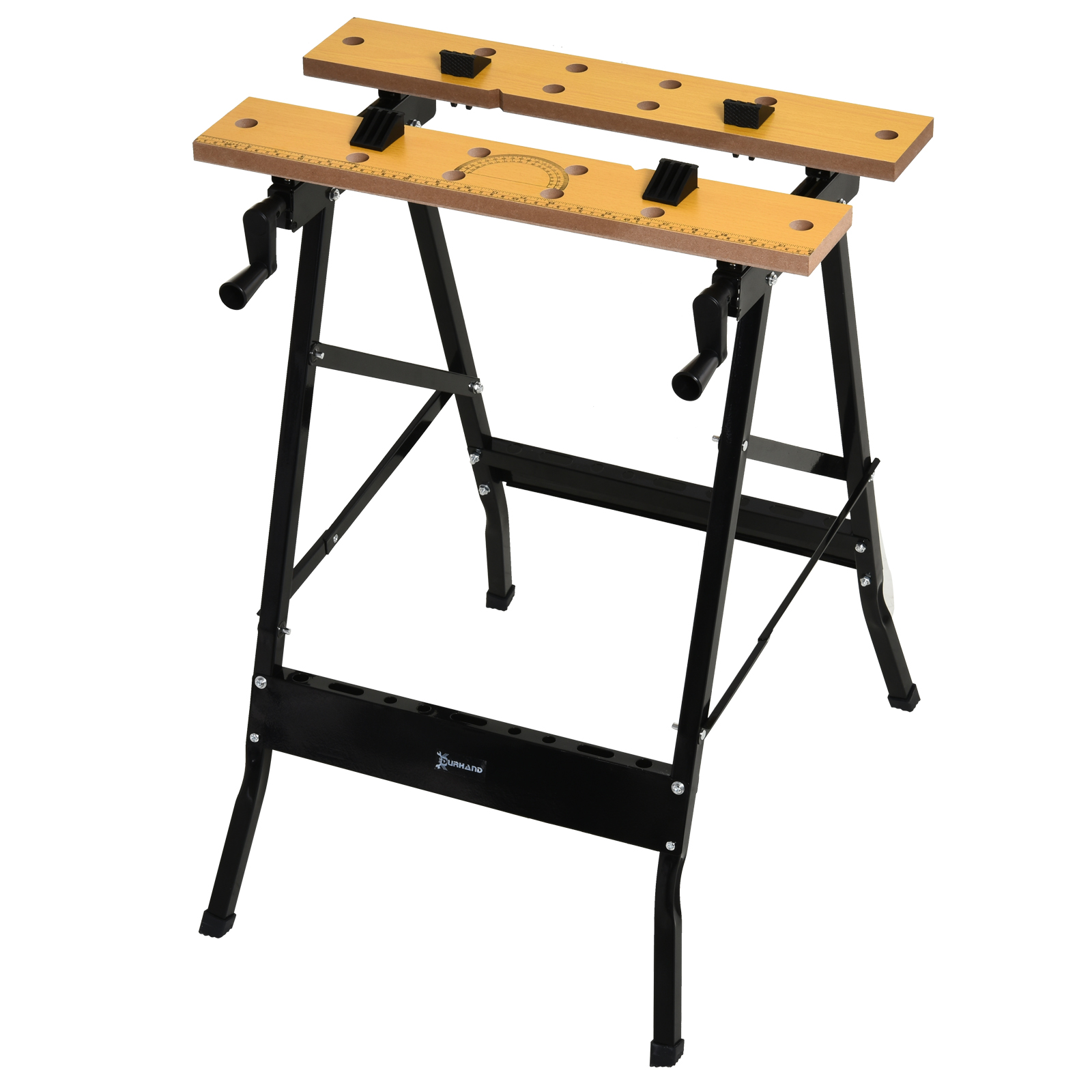 DURHAND Verstellbare Werkbank, Hobelbank, Werktisch, Stahl, MDF, Natur, Sch günstig online kaufen