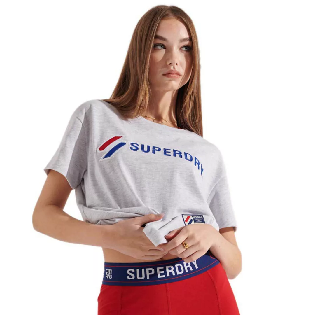 Superdry Sportstyle Graphic Boxy Kurzarm T-shirt L Ice Marl günstig online kaufen