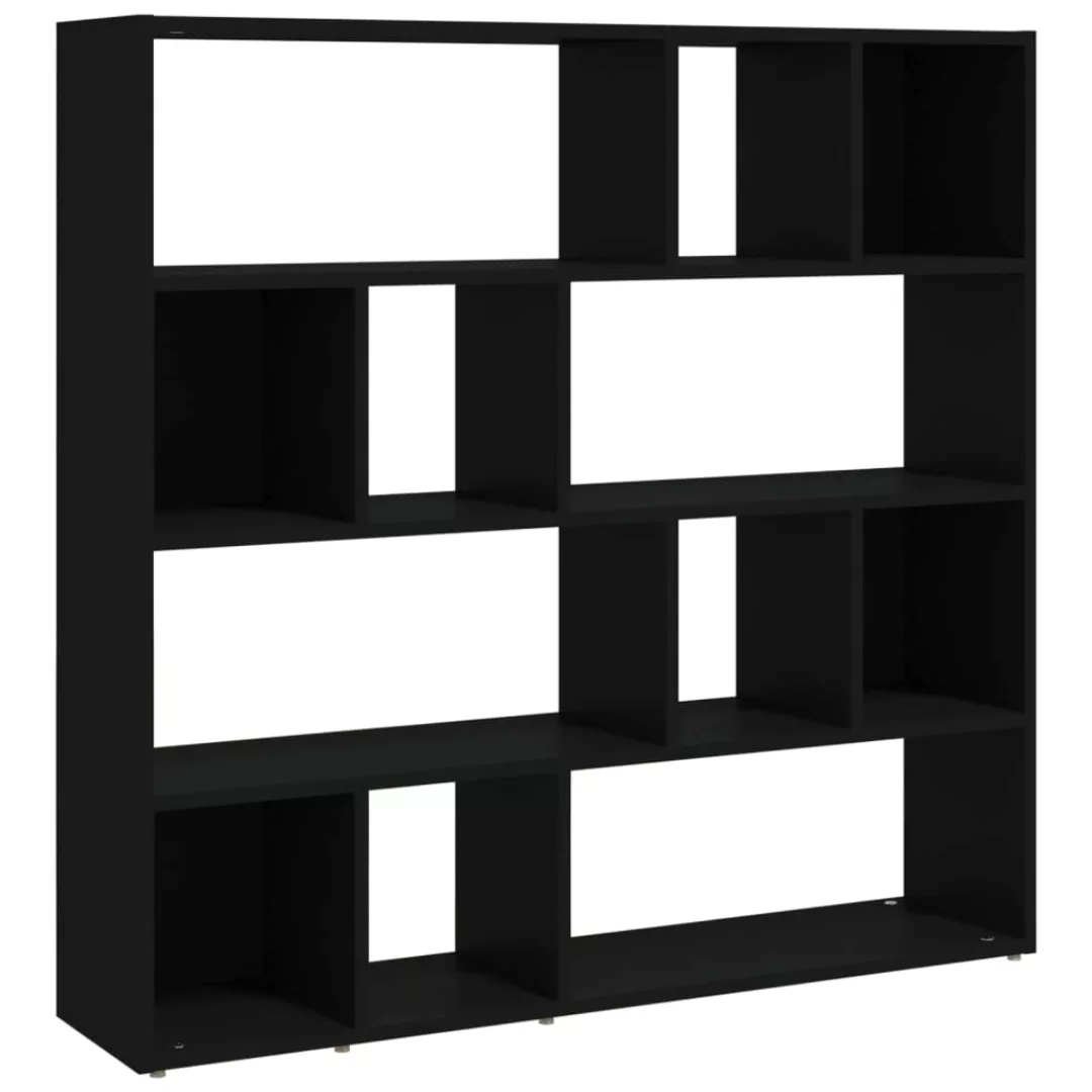 Vidaxl Bücherregal/raumteiler Schwarz 105x24x102 Cm günstig online kaufen