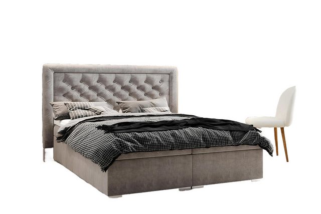 Xlmoebel Bett Boxspringbett mit Chesterfield-Design und Stauraum-Funktion f günstig online kaufen