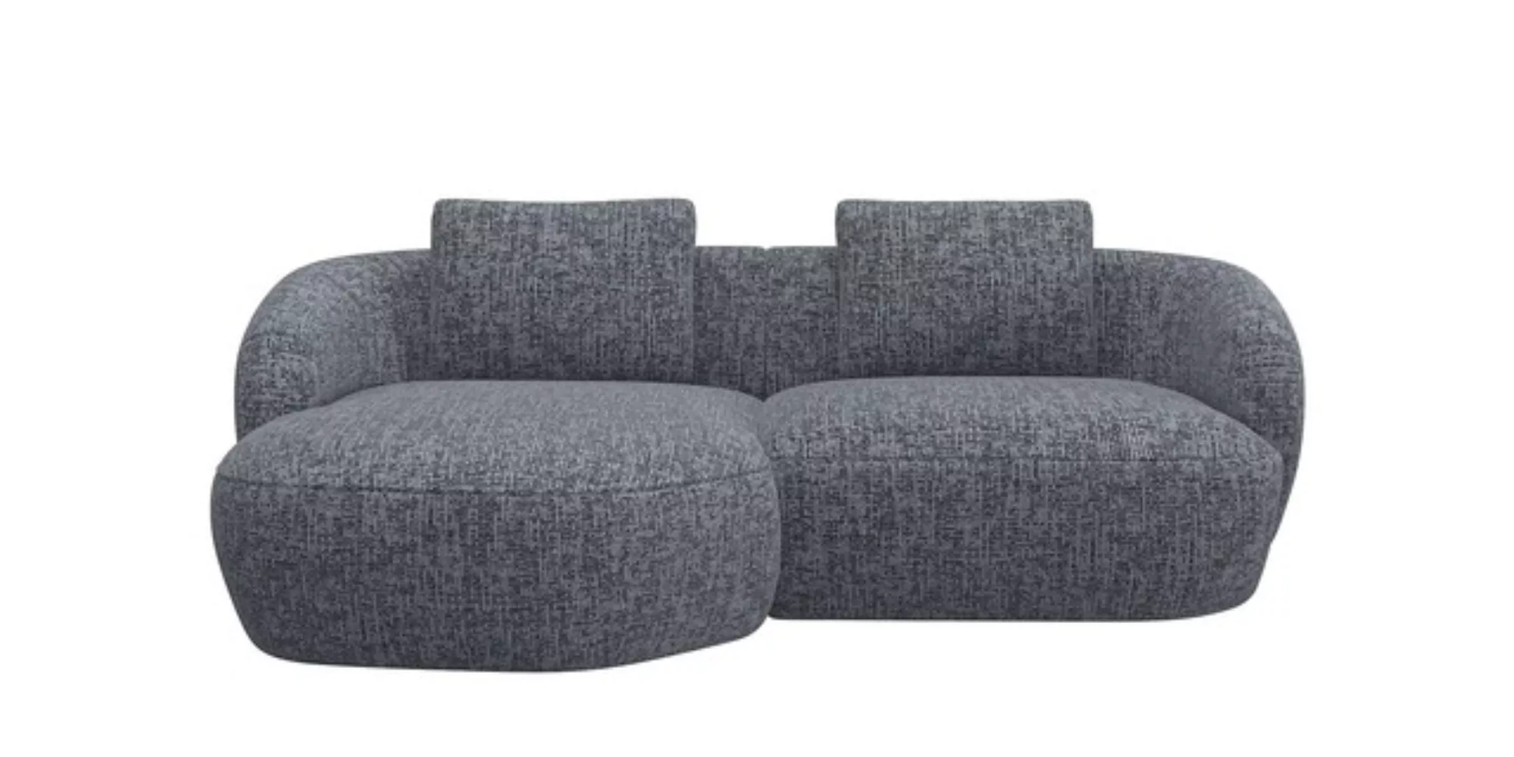 FLEXLUX Wohnlandschaft »Torino, rund, L-Form, Sofa-Ecke mit Recamiere, Long günstig online kaufen