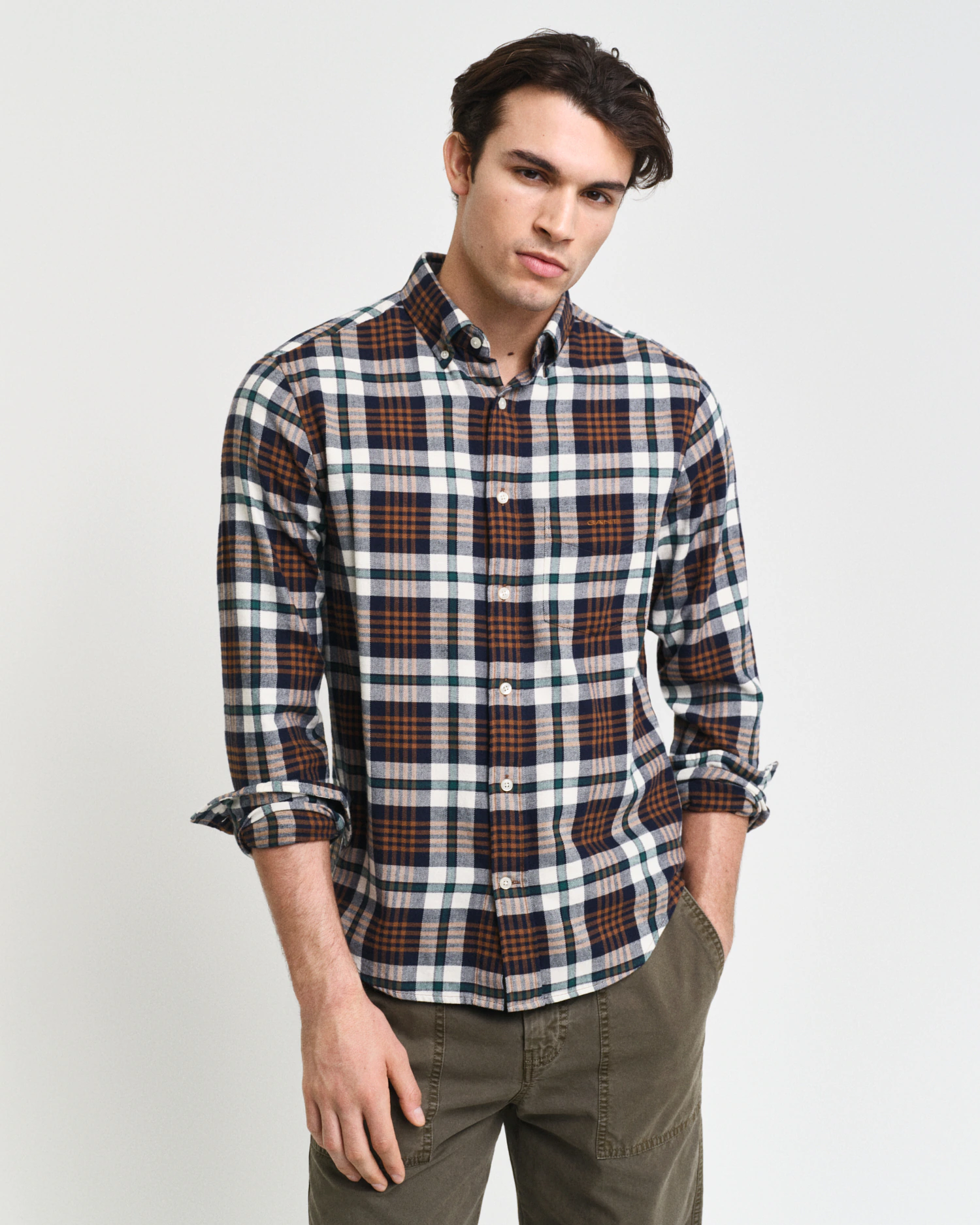 Gant Langarmhemd REG FLANNEL PLAID SHIRT günstig online kaufen