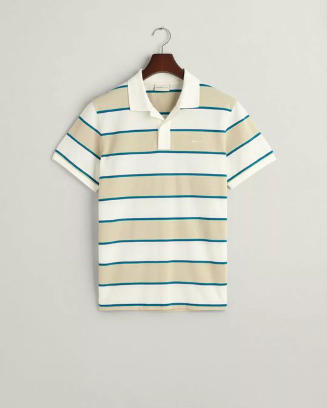 Gant Businessshirt Mehrfarbig gestreiftes Piqué Poloshirt günstig online kaufen