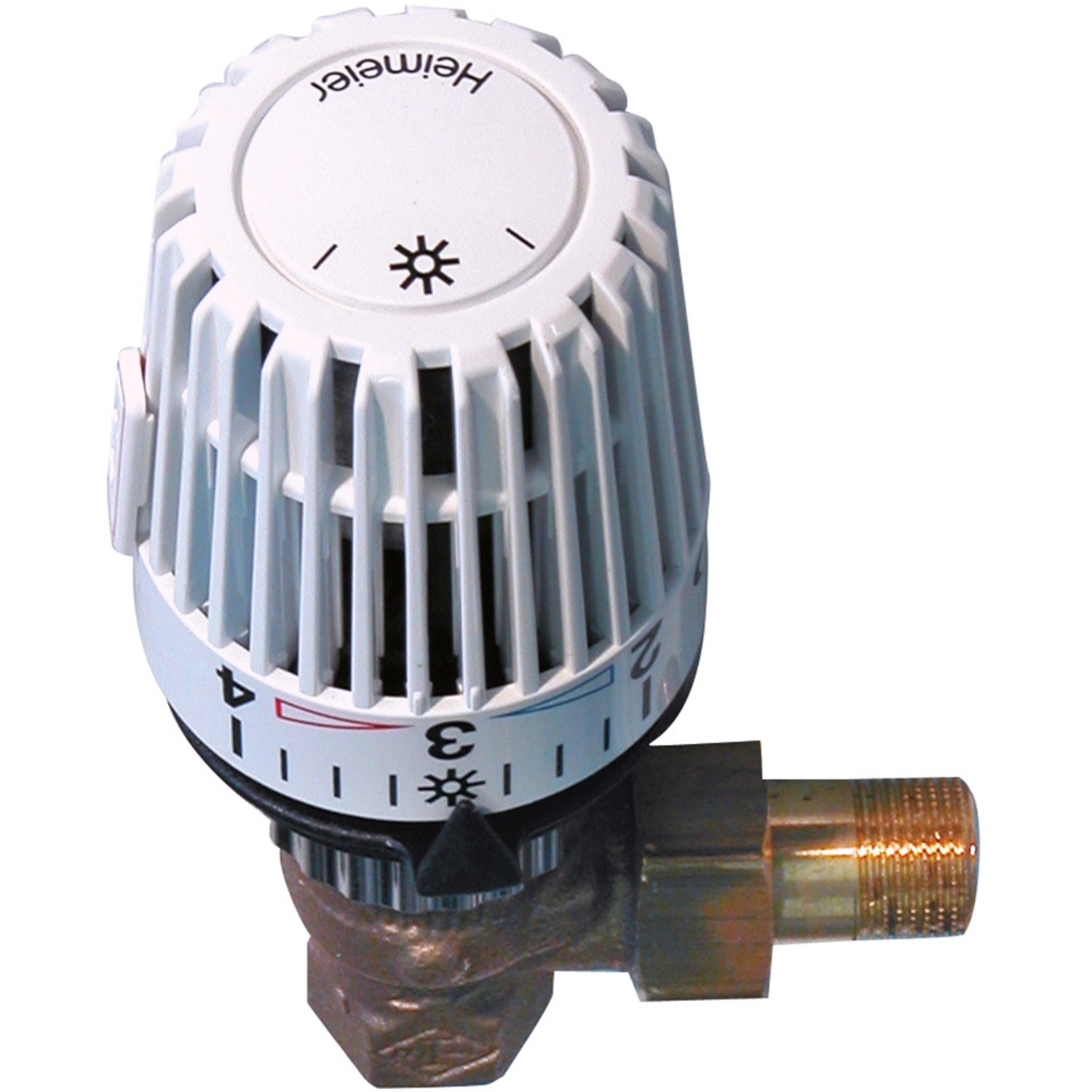 Heimeier Thermostat-Komplett-Set Eckform mit Fühler 13 mm (1/2 Zoll) Weiß günstig online kaufen