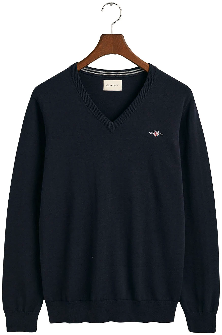 Gant V-Ausschnitt-Pullover "Classic Cotton V-Neck", Premium Strickjersey au günstig online kaufen