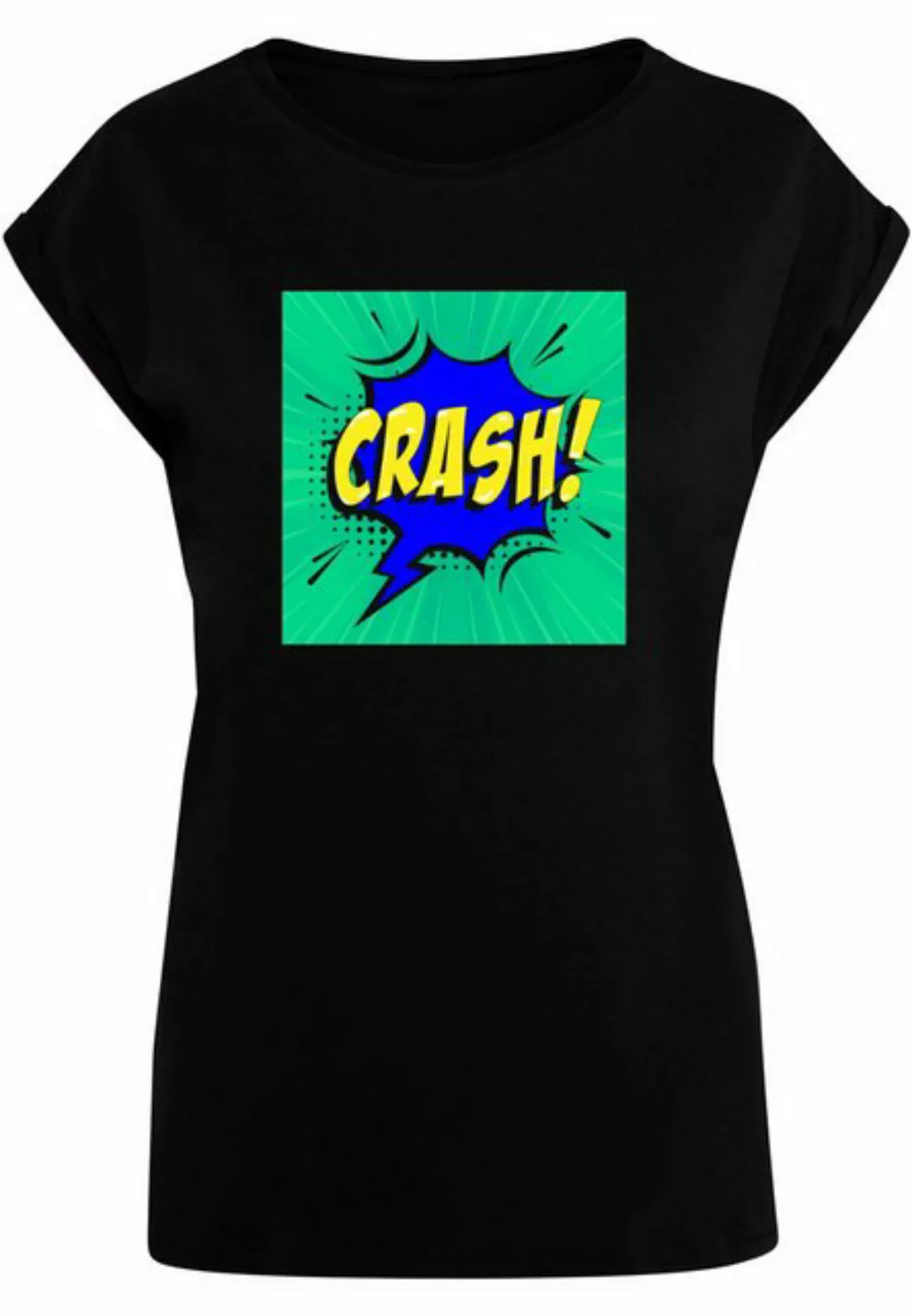 Merchcode T-Shirt Merchcode Damen Ladies CRASH Comic Extended Shoulder Tee günstig online kaufen