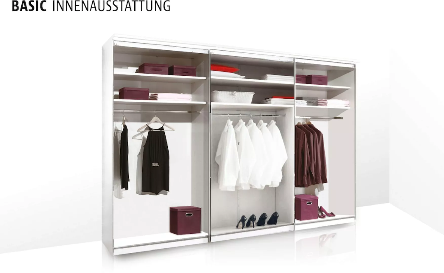 STAUD Schwebetürenschrank "Includo Glas, Made in Germany" günstig online kaufen