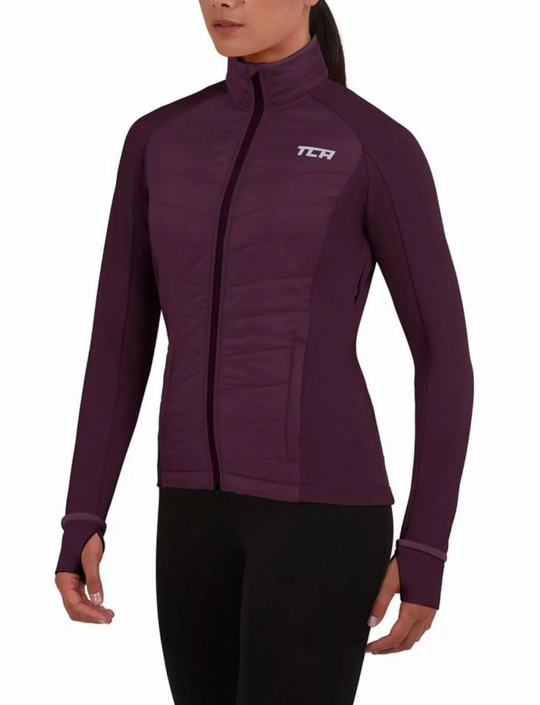 TCA Trainingspullover TCA Damen Excel Runner Laufjacke - Lila (1-tlg) günstig online kaufen