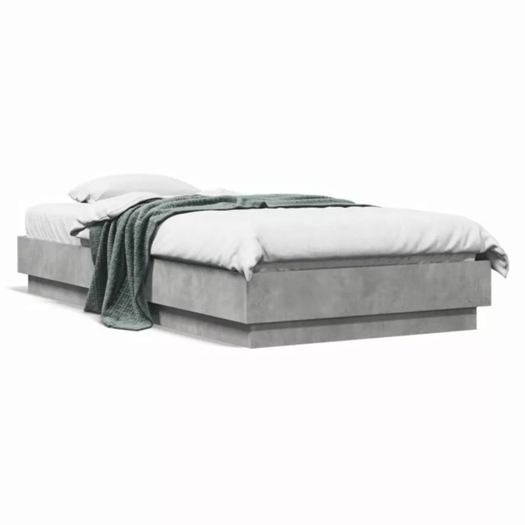 vidaXL Bettgestell Bettgestell mit LED Sonoma Eiche 90x190 cm Bett Bettgest günstig online kaufen