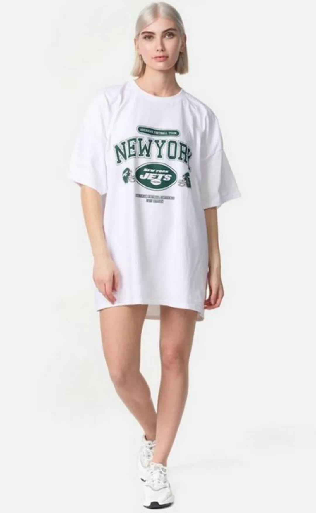 Worldclassca T-Shirt Worldclassca Oversized NEW YORK Print T-Shirt lang Tee günstig online kaufen