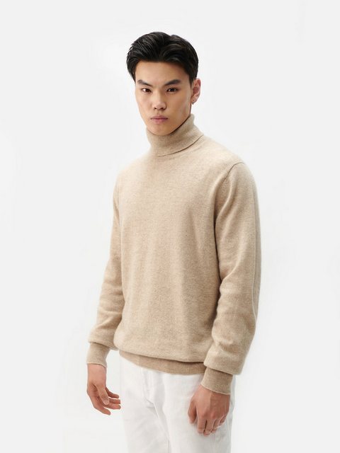 GOBI Cashmere Rollkragenpullover Naturfarbe Basic Kaschmir Rollkragenpullov günstig online kaufen