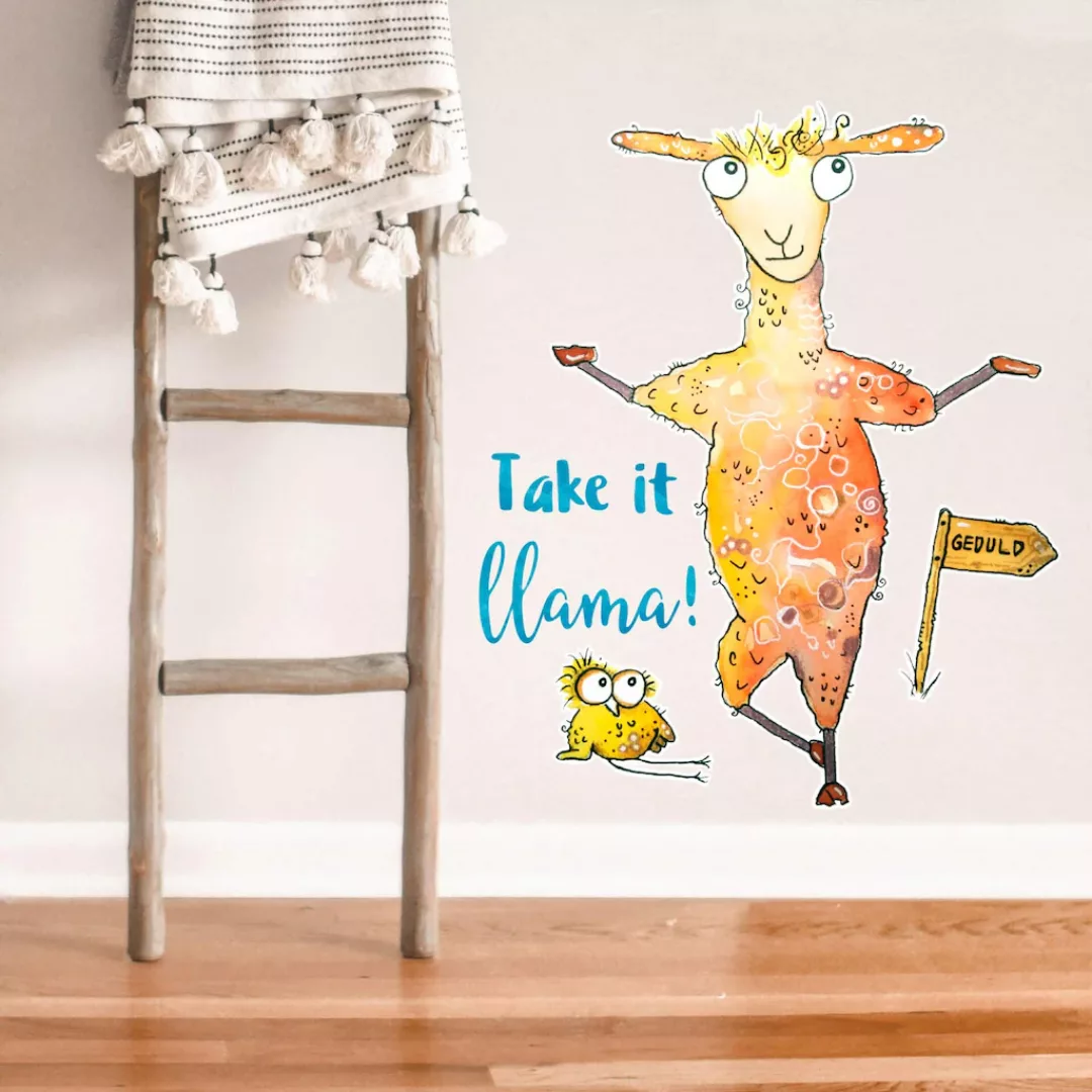 Wall-Art Wandtattoo »Take it llama«, selbstklebend, entfernbar günstig online kaufen