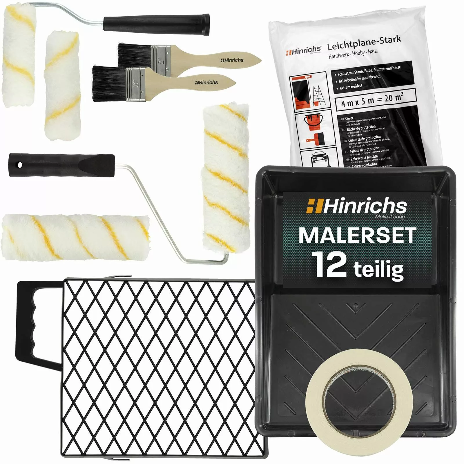 Hinrichs Werkzeugset Hinrichs Malerset, (Set), Renovierungsset günstig online kaufen