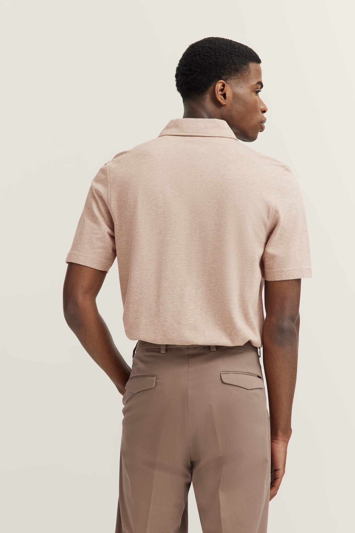 bugatti Poloshirt, aus Baumwoll-Leinen-Mischung günstig online kaufen