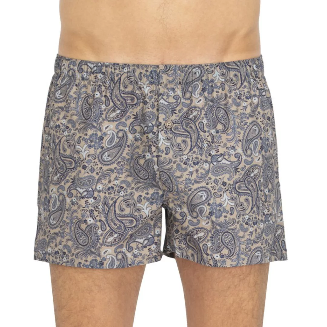 Hanro Boxershorts Blau gemustert günstig online kaufen