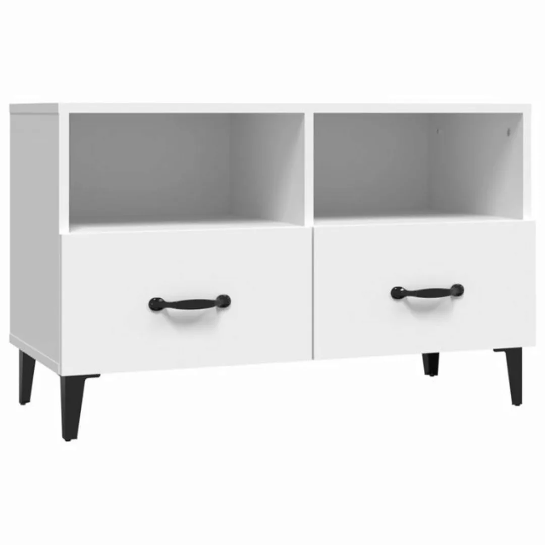 Vidaxl Tv-schrank Weiß 80x36x50 Cm Holzwerkstoff günstig online kaufen