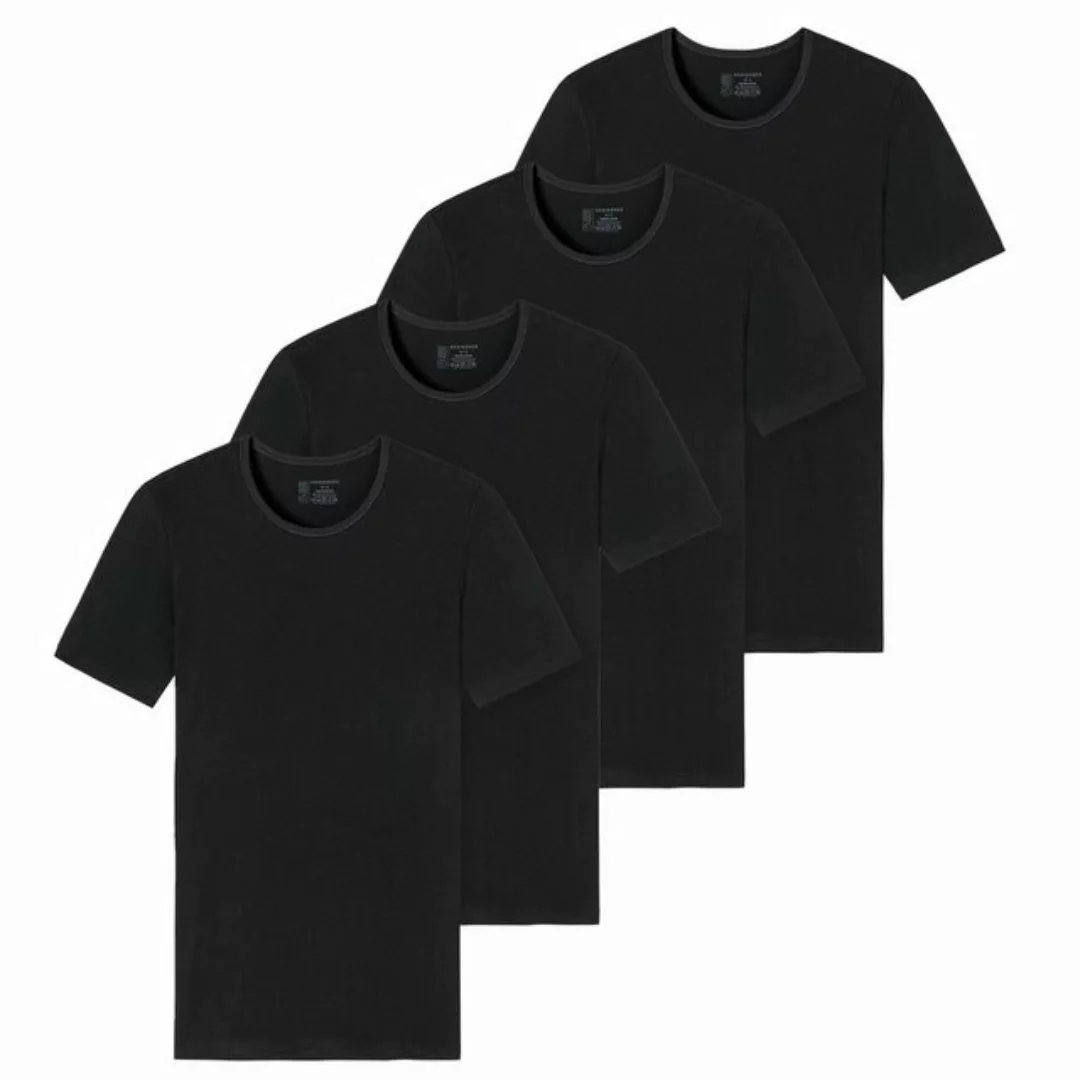 Schiesser T-Shirt Herren T-Shirt 4er Pack - Serie "95/5", Rundhals günstig online kaufen