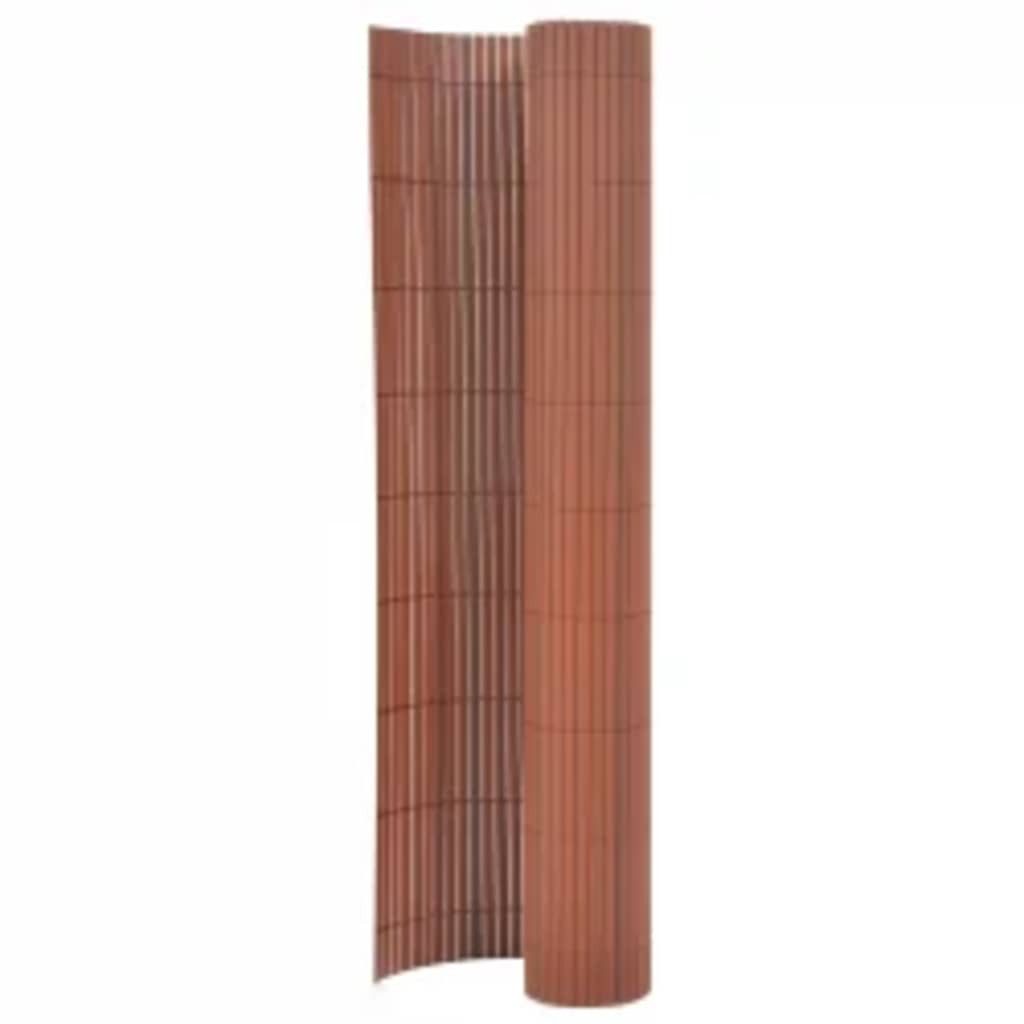 Gartenzaun Doppelseitig 110x300 Cm Braun günstig online kaufen