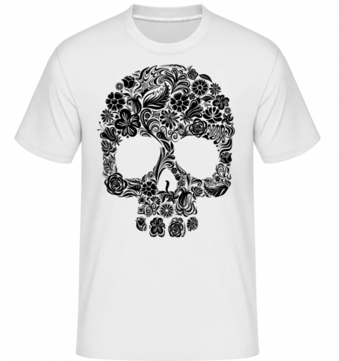 Flower Skull · Shirtinator Männer T-Shirt günstig online kaufen