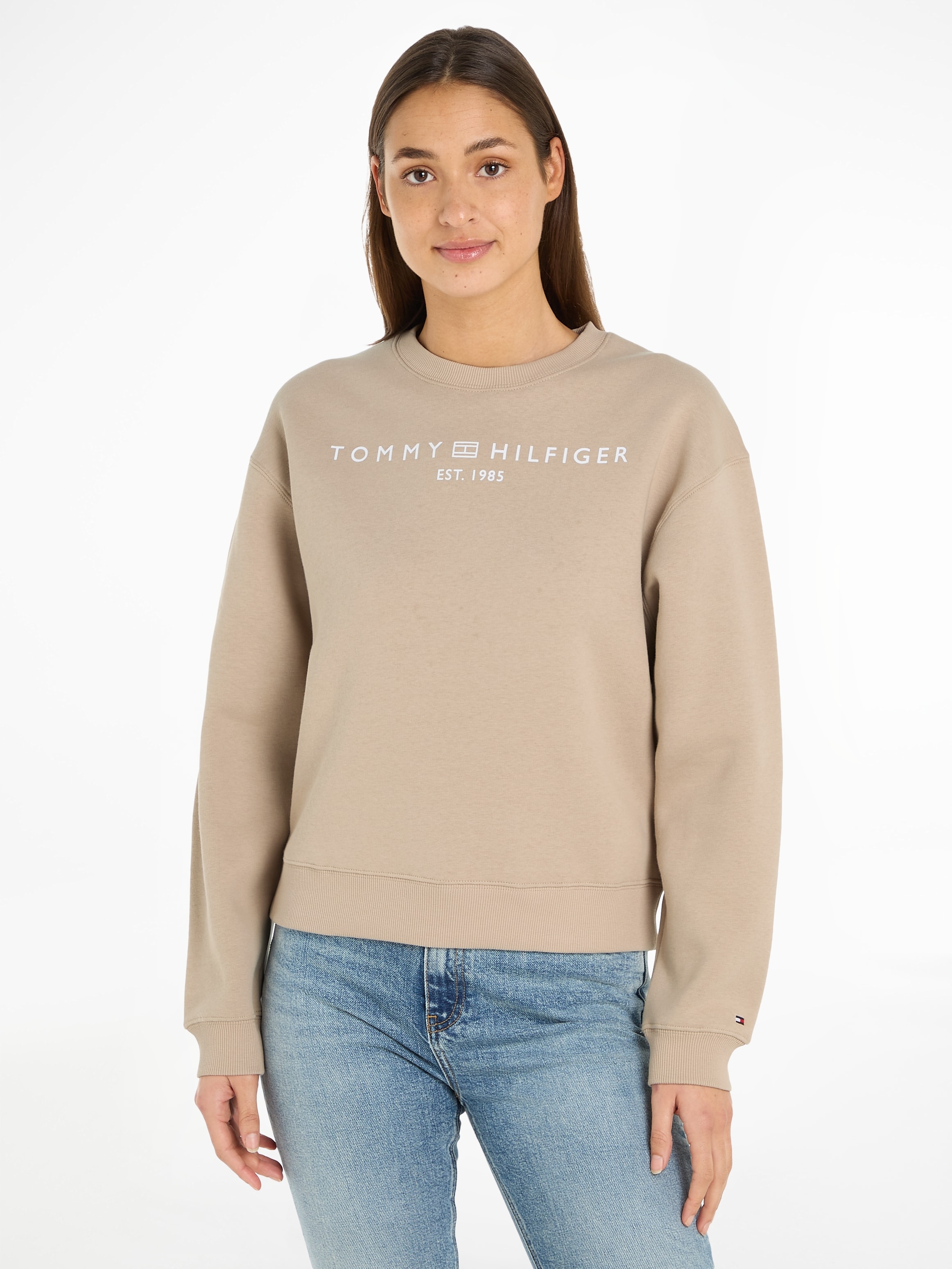 Tommy Hilfiger Sweatshirt MDRN REG CORP LOGO C-NK SWTSHRT mit Logoschriftzu günstig online kaufen