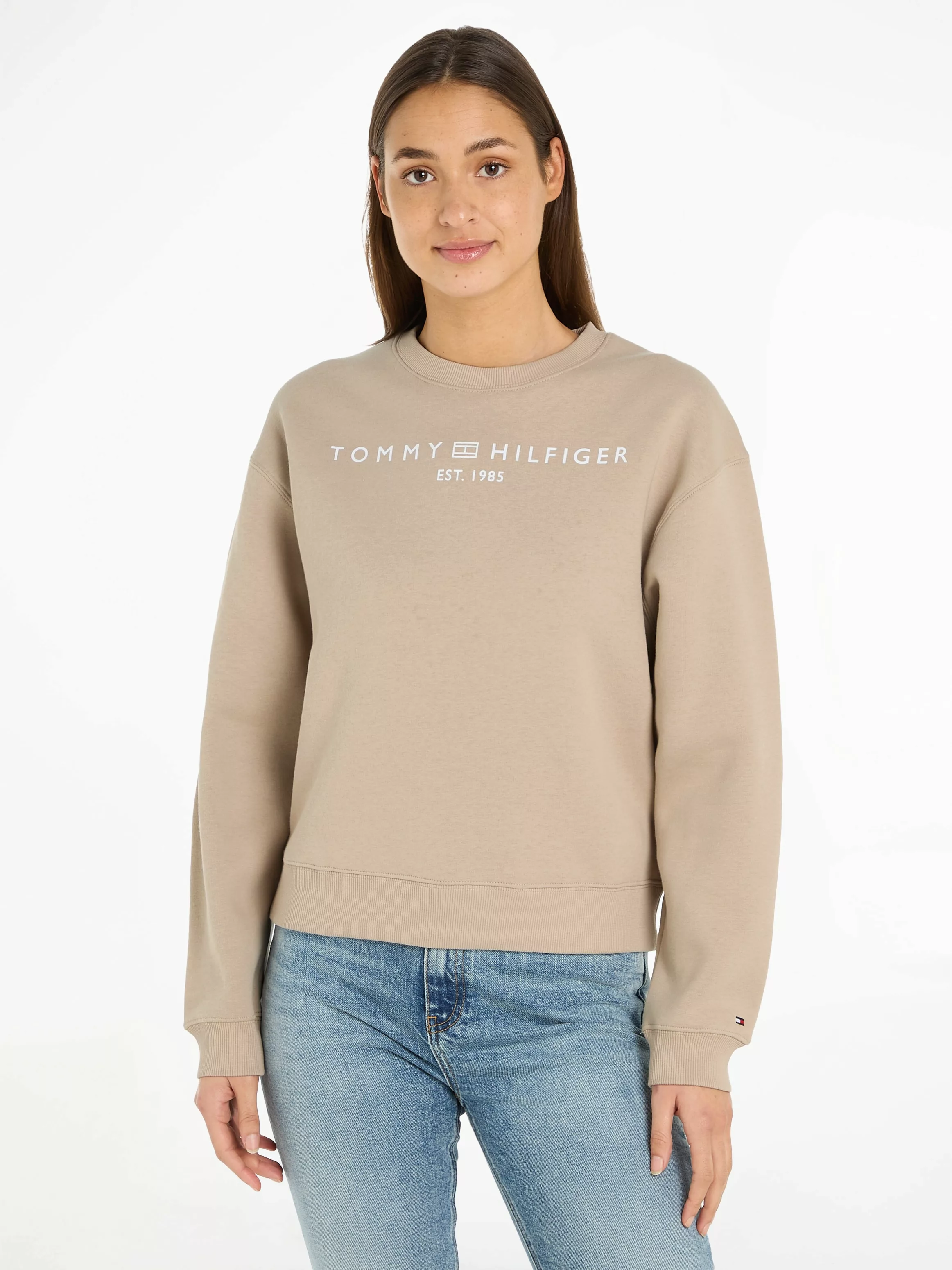 Tommy Hilfiger Sweatshirt MDRN REG CORP LOGO C-NK SWTSHRT mit Logoschriftzu günstig online kaufen