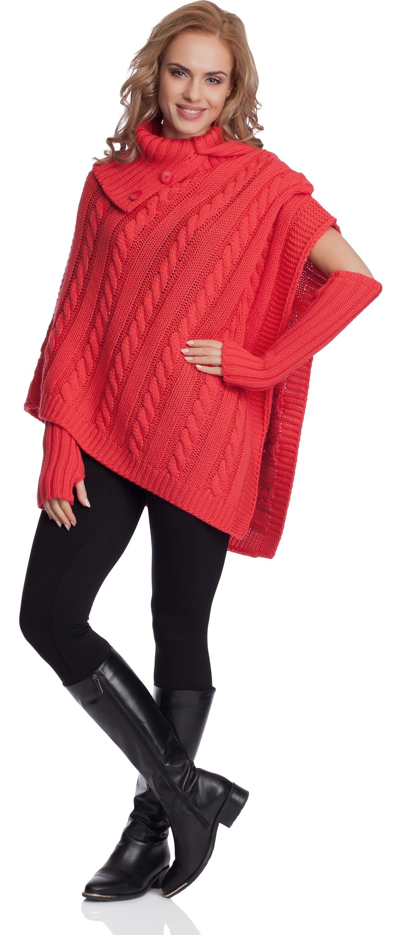 Merry Style Strickponcho Damen Poncho N4293 günstig online kaufen