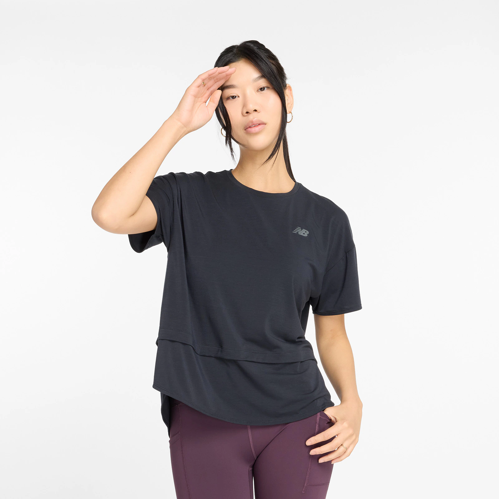 New Balance Laufshirt mit Label günstig online kaufen