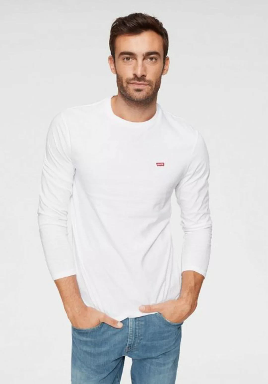 Levis Langarmshirt, mit Logo-Applikation günstig online kaufen