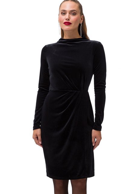 Zero Samtkleid "zero Samtkleid mit hohem Kragen", Falten günstig online kaufen