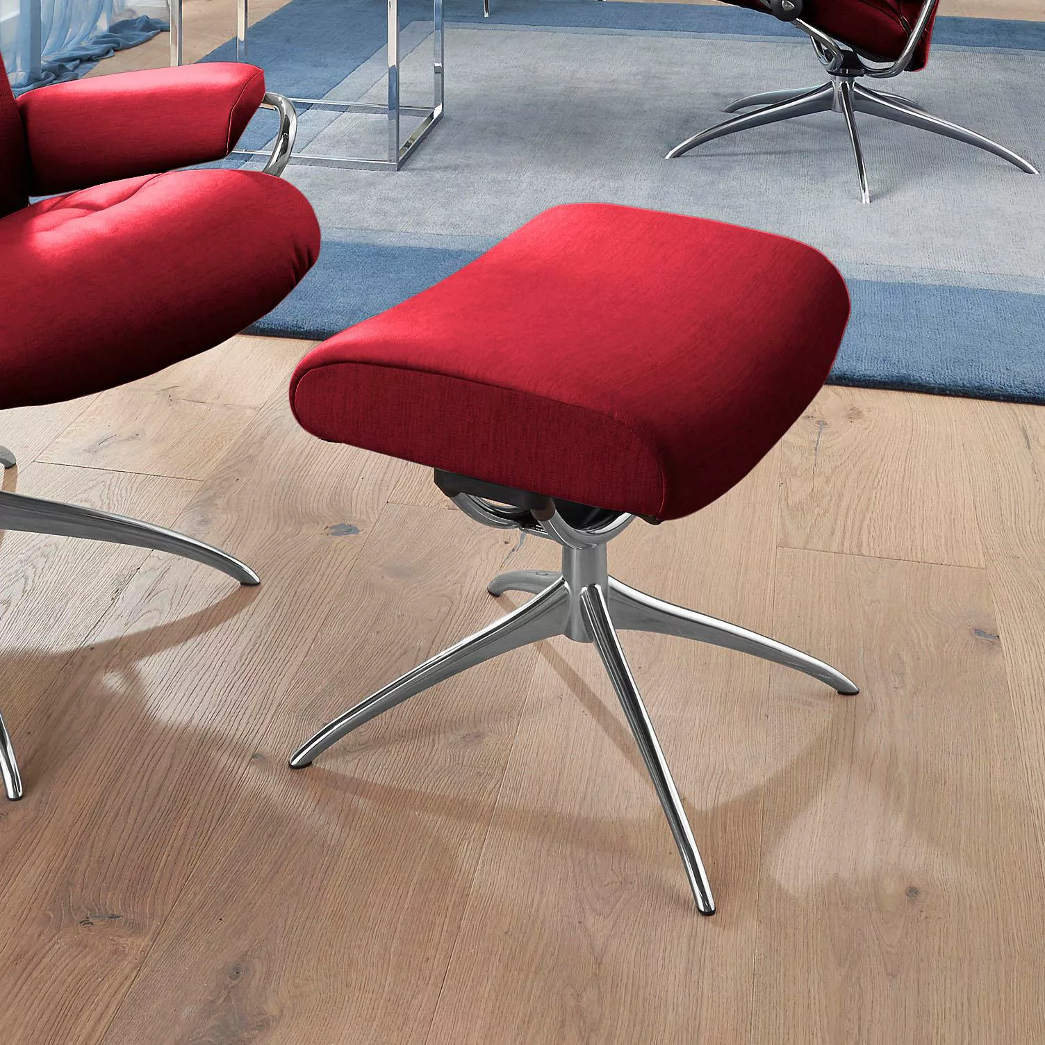 Stressless Fußhocker "London", mit Star Base, Gestell Chrom günstig online kaufen