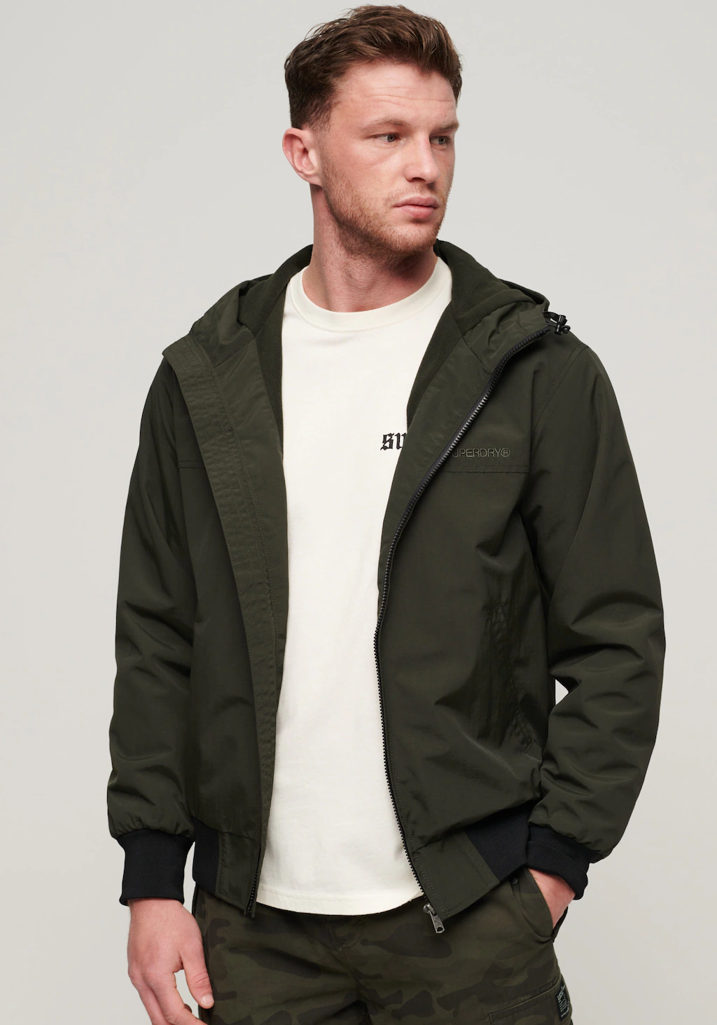 Superdry Bomberjacke "SURPLUS NYLON HOODED BOMBER", mit Kapuze günstig online kaufen