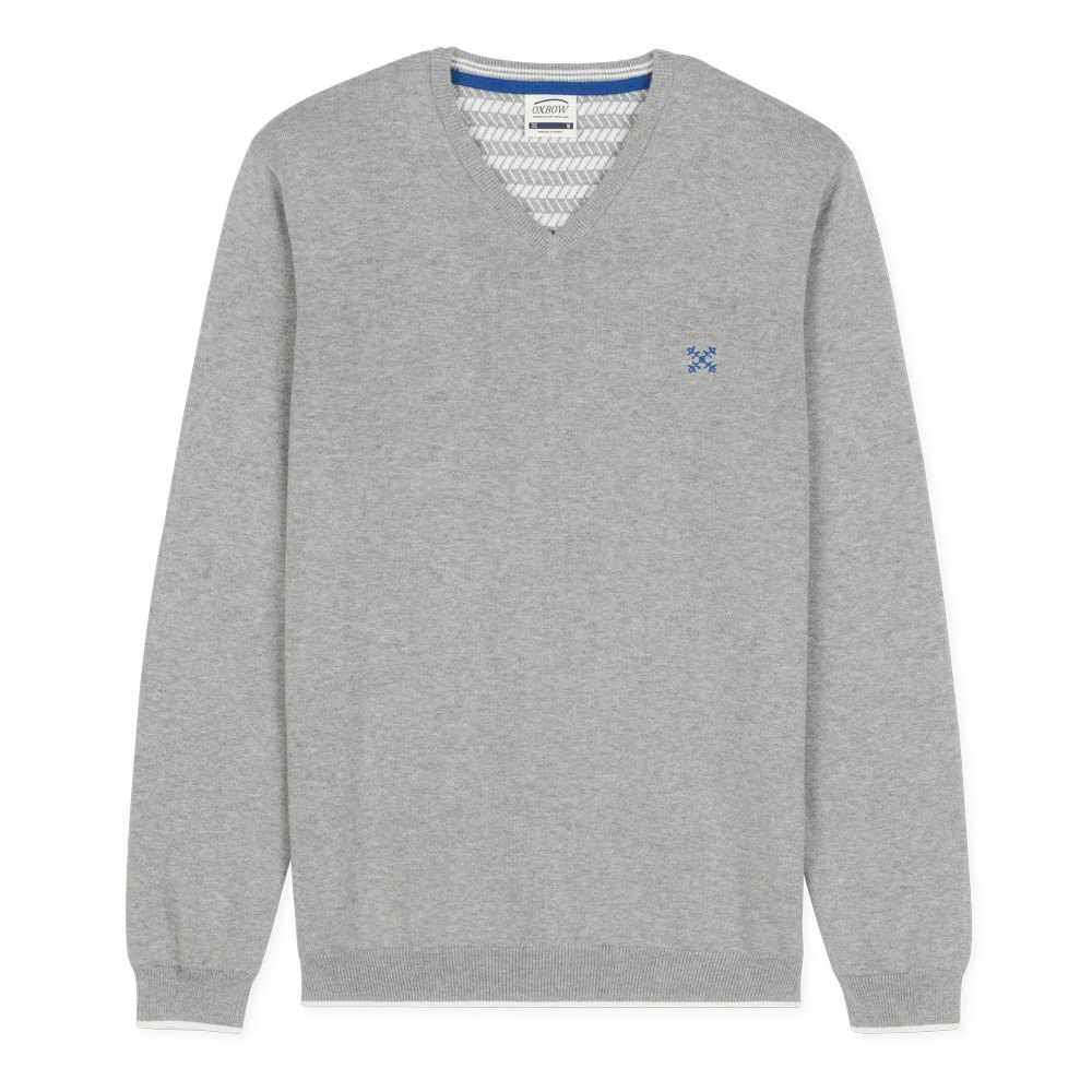 Oxbow N2 Pivega Essential Pullover Mit V-ausschnitt L Grey Heather günstig online kaufen