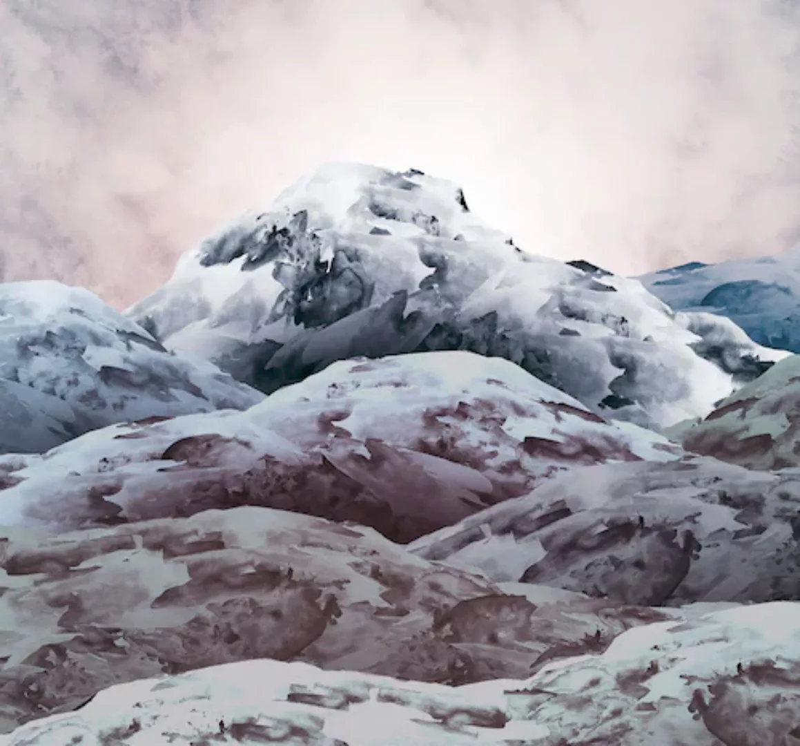 KOMAR Vlies Fototapete - Shadow Mountain - Größe 300 x 280 cm mehrfarbig günstig online kaufen