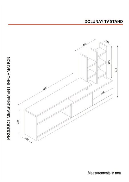 Skye Decor TV-Schrank 100% MELAMINE COATED PARTICLE BOARD, 91,3 cm x 25 cm günstig online kaufen