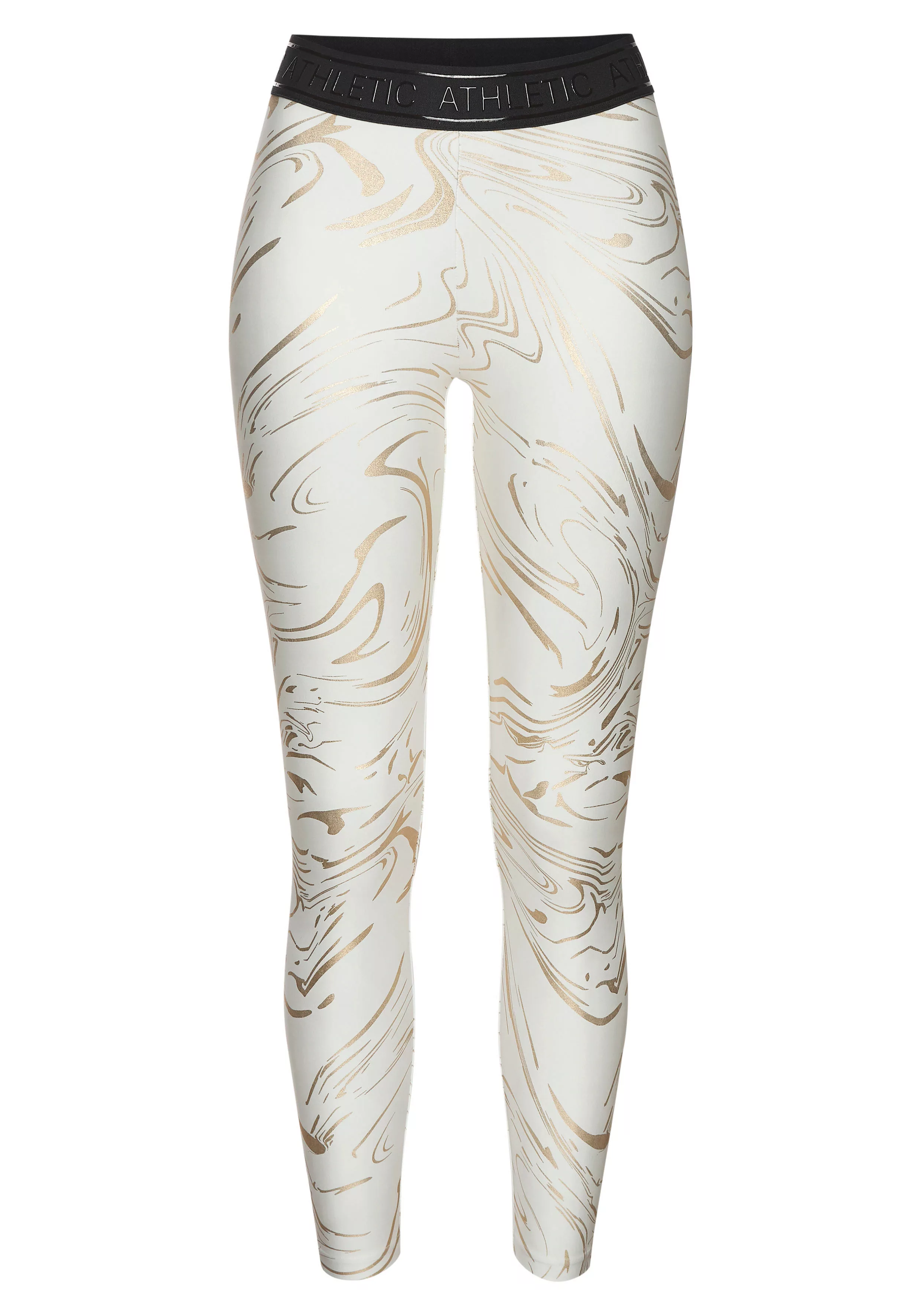 LASCANA ACTIVE Funktionsleggings, Sportleggings mit glänzendem Print und 3D günstig online kaufen