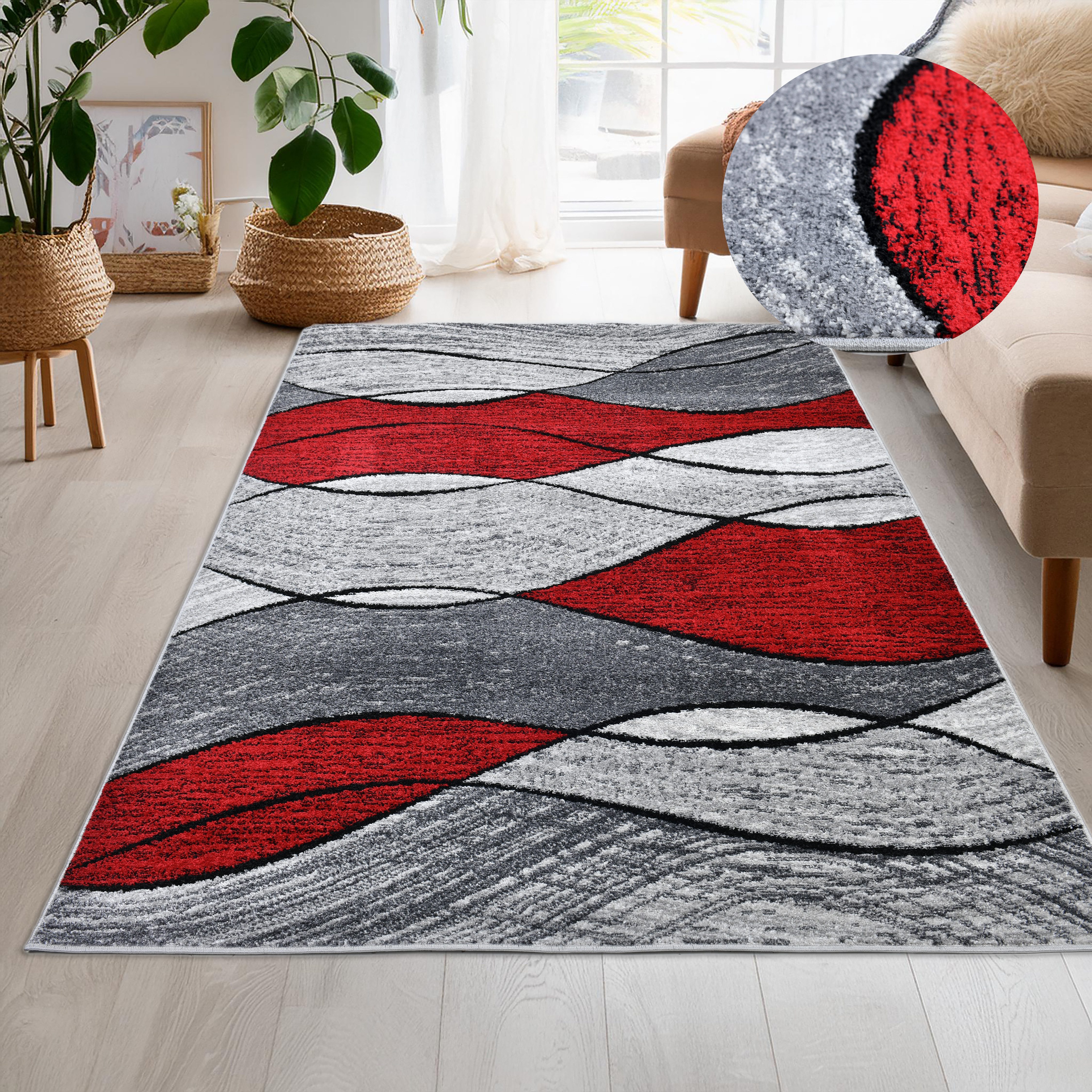 my home Teppich Esmea, rechteckig, Höhe: günstig online kaufen