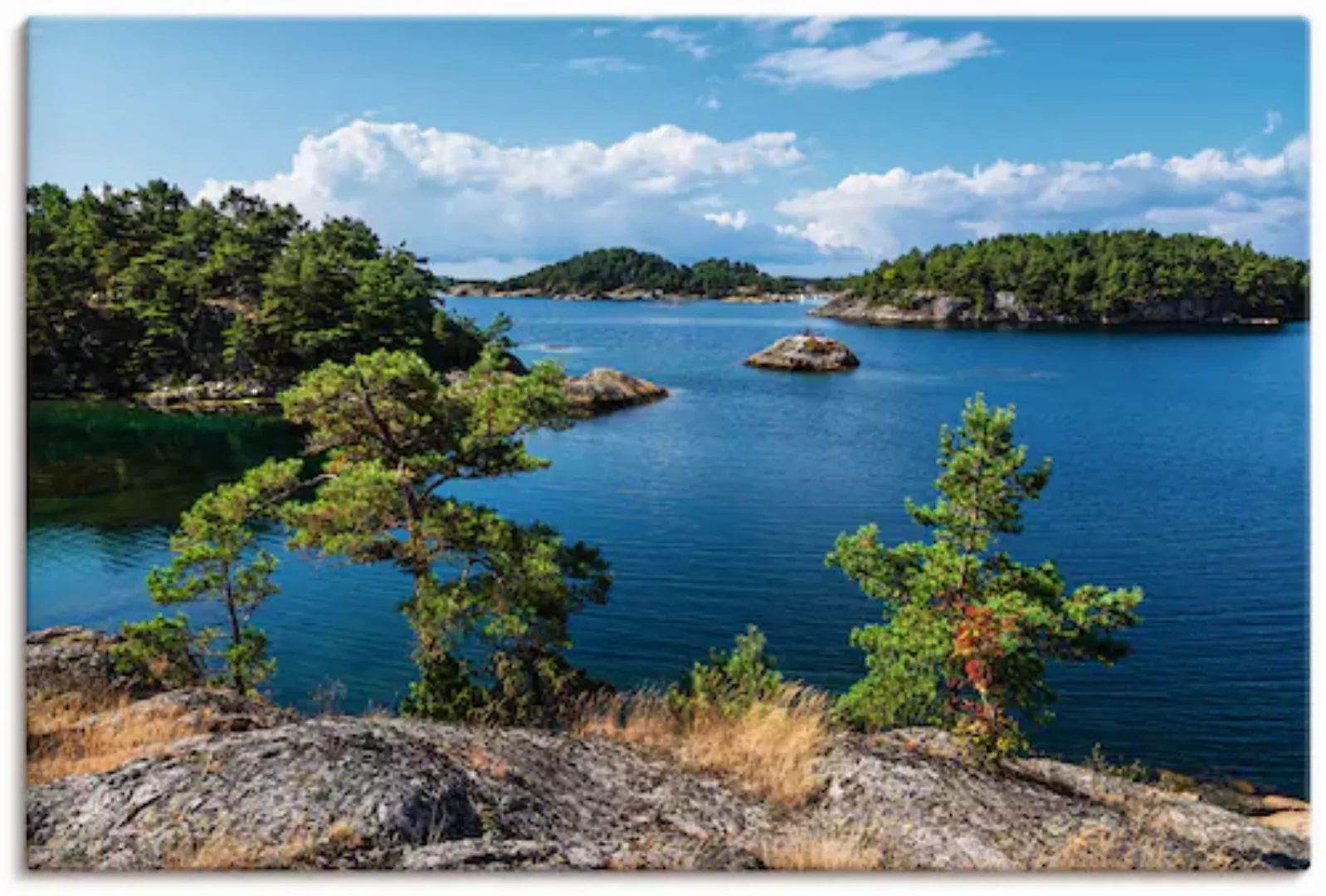 Artland Leinwandbild "Landschaft, Halbinsel Riveneset Norwegen", Küstenbild günstig online kaufen