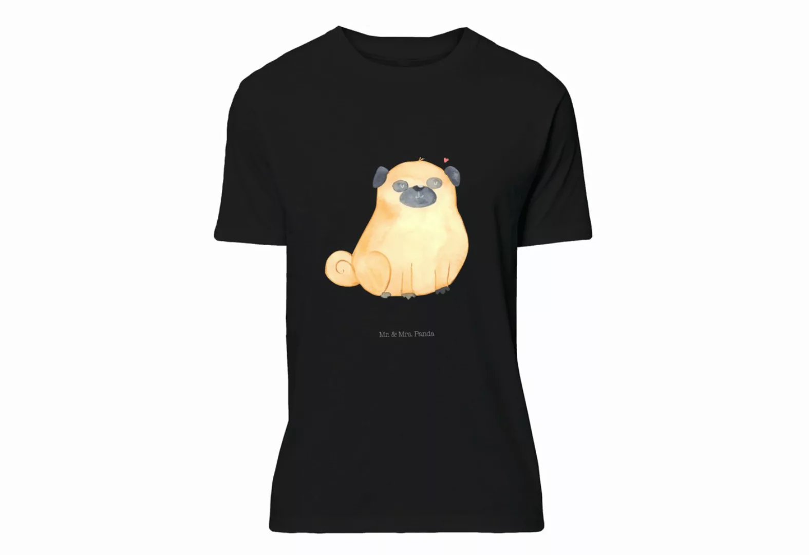 Mr. & Mrs. Panda T-Shirt Mops - Schwarz - Geschenk, Haustier, Hundeliebe, S günstig online kaufen